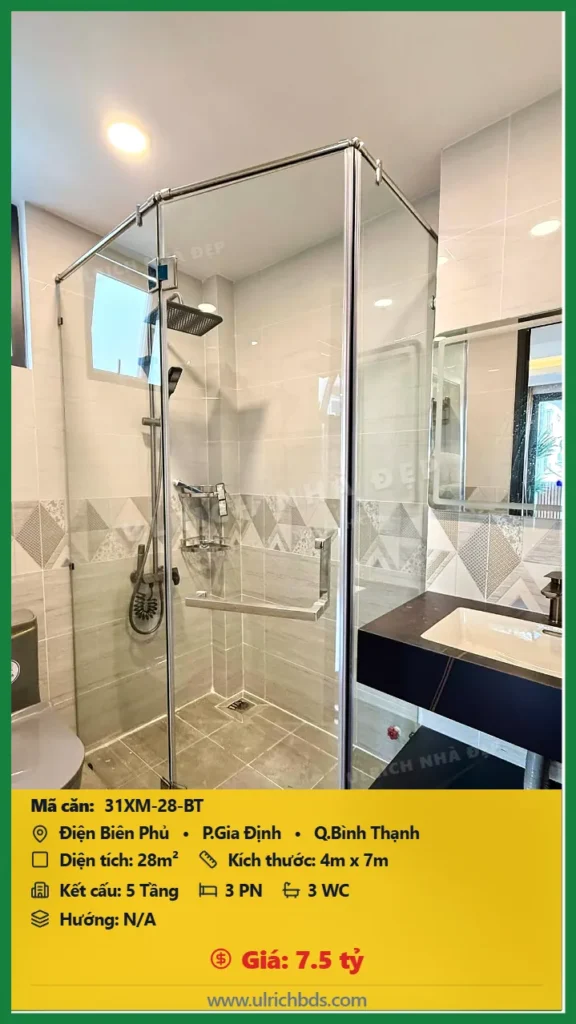 Bán nhà Điện Biên Phủ Bình Thạnh - 28m2 - Giá 7.5 tỷ - Mã: 31XM-28-BT