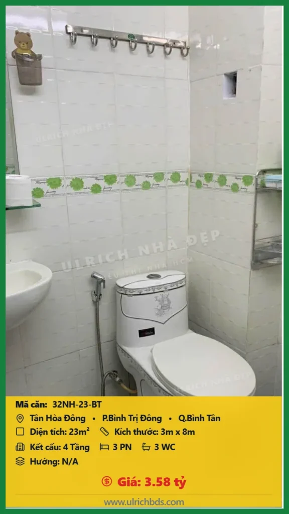 Bán nhà Tân Hòa Đông Bình Tân - 23m2 - Giá 3.58 tỷ - Mã: 32NH-23-BT