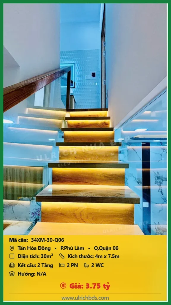 Bán nhà Tân Hòa Đông Quận 06 - 30m2 - Giá 3.75 tỷ - Mã: 34XM-30-Q06
