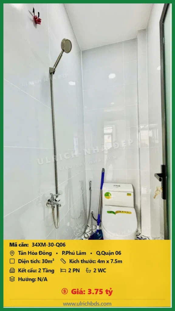 Bán nhà Tân Hòa Đông Quận 06 - 30m2 - Giá 3.75 tỷ - Mã: 34XM-30-Q06