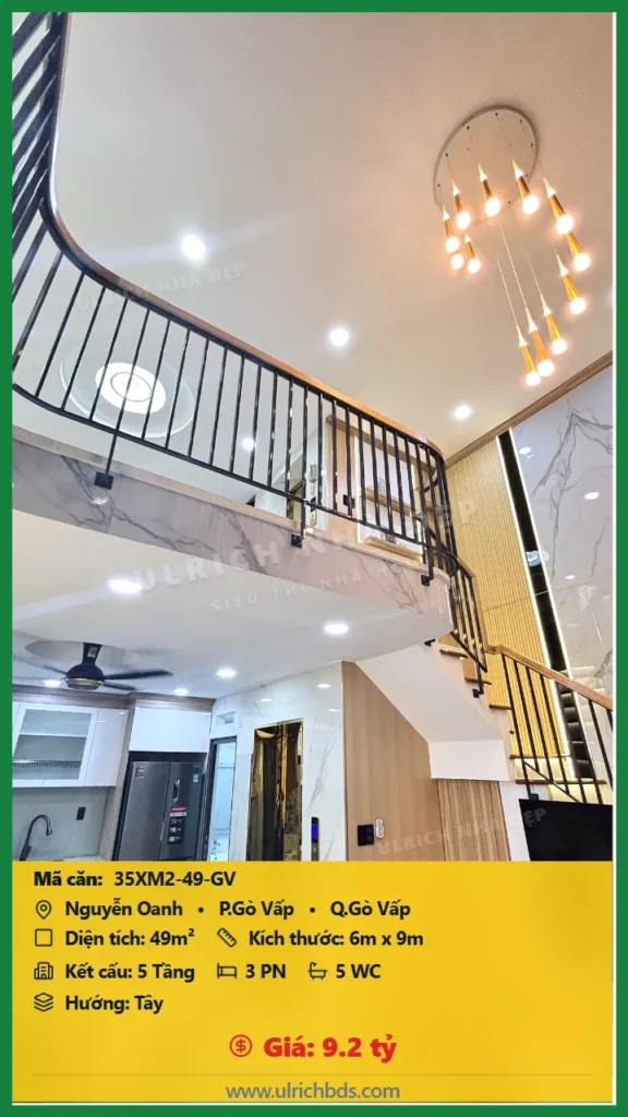 Nhà xây mới 2026 Nguyễn Oanh 6x9m giá 9.2 tỷ - 35XM2-49-GV