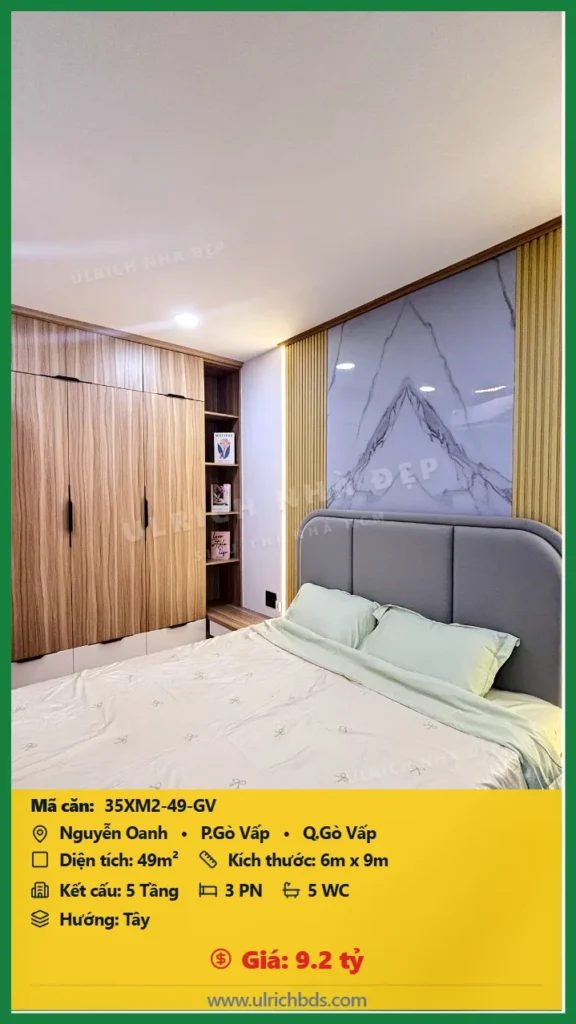 Nhà xây mới 2026 Nguyễn Oanh 6x9m giá 9.2 tỷ - 35XM2-49-GV