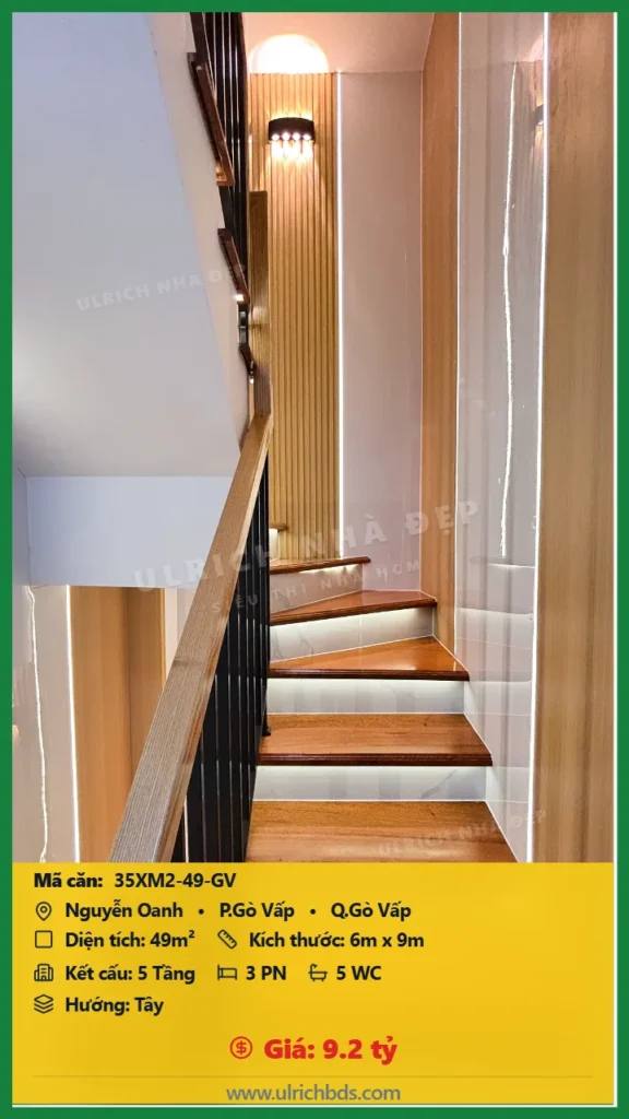 Nhà xây mới 2026 Nguyễn Oanh 6x9m giá 9.2 tỷ - 35XM2-49-GV