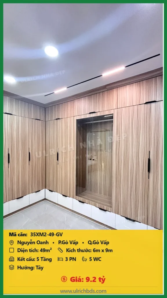 Nhà xây mới 2026 Nguyễn Oanh 6x9m giá 9.2 tỷ - 35XM2-49-GV