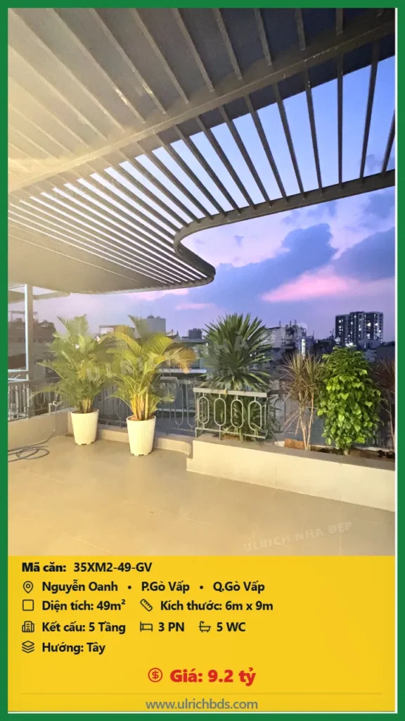 Nhà xây mới 2026 Nguyễn Oanh 6x9m giá 9.2 tỷ - 35XM2-49-GV