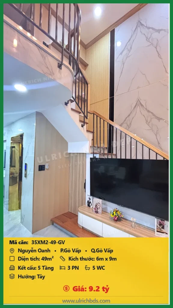 Nhà xây mới 2026 Nguyễn Oanh 6x9m giá 9.2 tỷ - 35XM2-49-GV