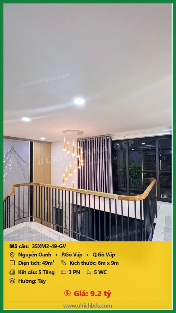 Nhà xây mới 2026 Nguyễn Oanh 6x9m giá 9.2 tỷ - 35XM2-49-GV