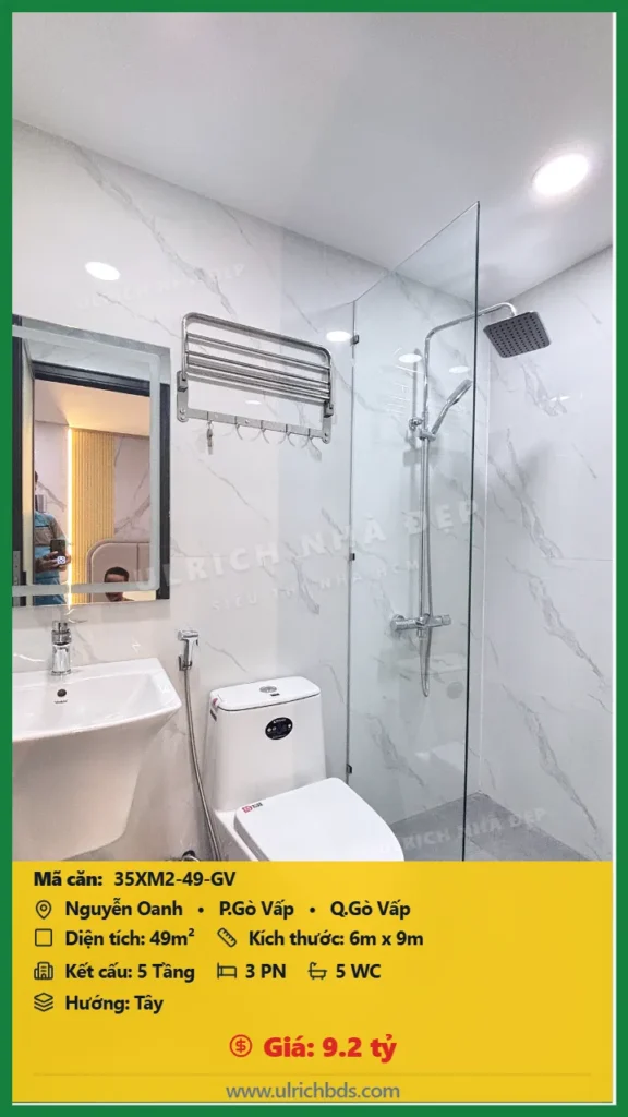 Nhà xây mới 2026 Nguyễn Oanh 6x9m giá 9.2 tỷ - 35XM2-49-GV