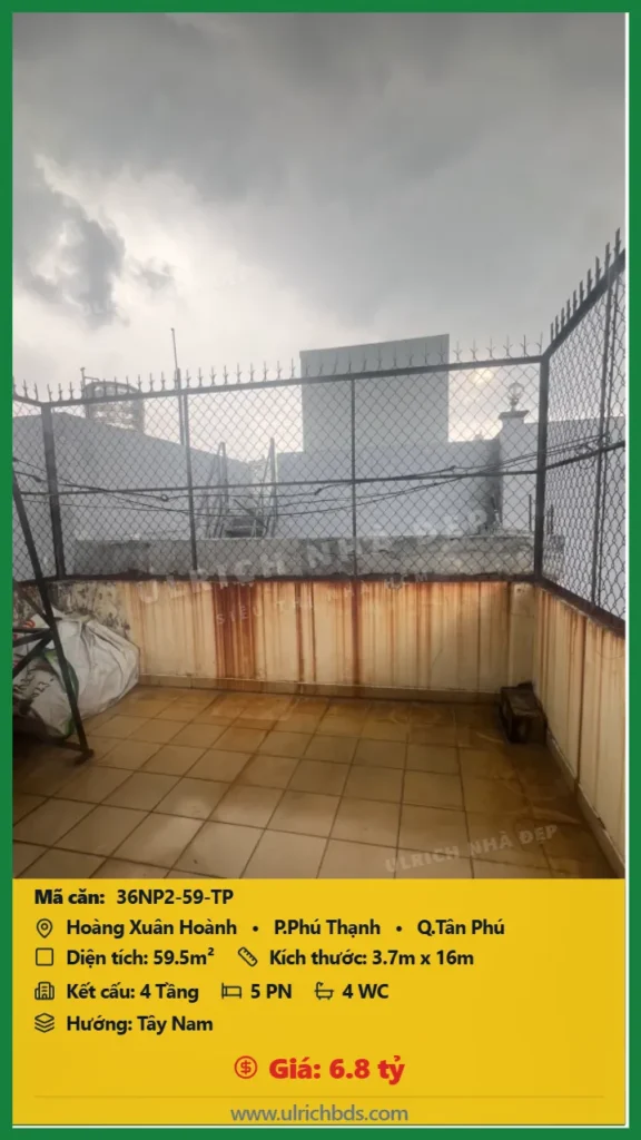 Nhỉnh 6 tỷ cho căn nhà 4 tầng