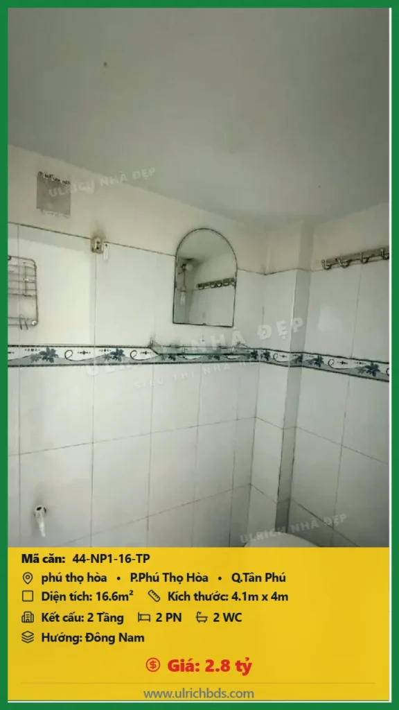 BÁN NHANH NHÀ NHỎ NHỈNH 2 Tỷ tại Phú Thọ Hòa  Phú Thọ Hòa Tân Phú