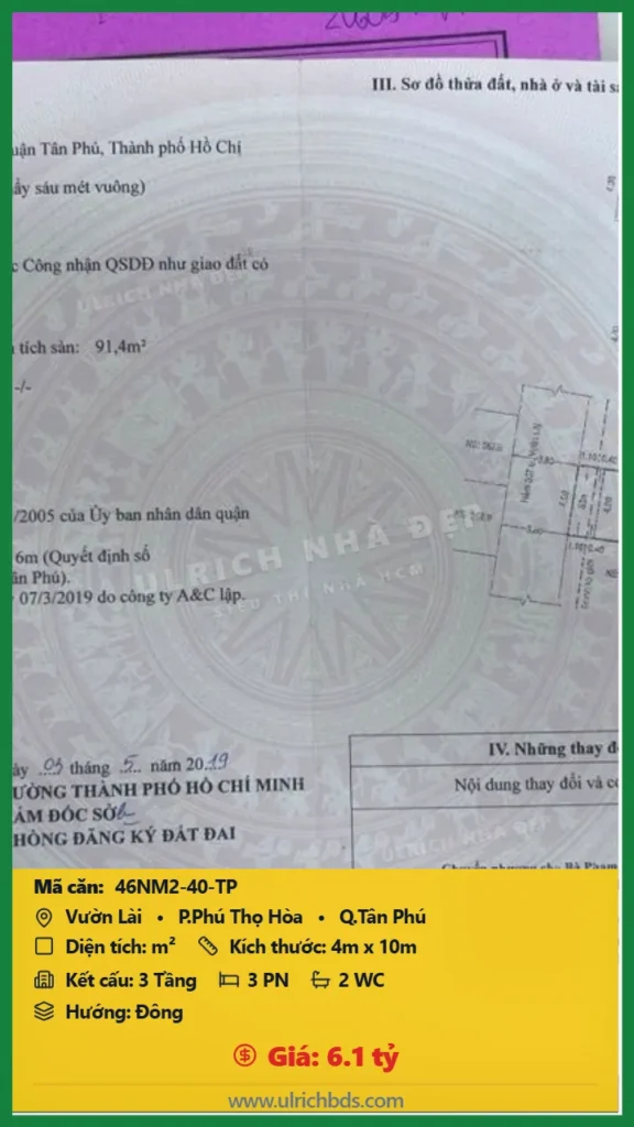 Bán Nhà mới - Ở ngay m2 đường Vườn Lài Tân Phú giá 6.1 tỷ_1