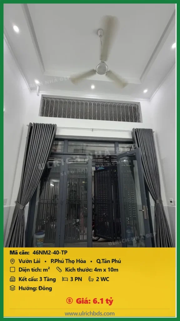 Bán Nhà mới - Ở ngay m2 đường Vườn Lài Tân Phú giá 6.1 tỷ_2