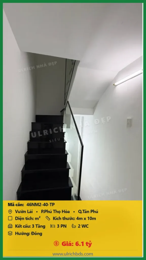 Bán Nhà mới - Ở ngay m2 đường Vườn Lài Tân Phú giá 6.1 tỷ