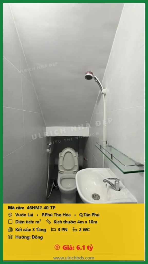 Bán Nhà mới - Ở ngay m2 đường Vườn Lài Tân Phú giá 6.1 tỷ