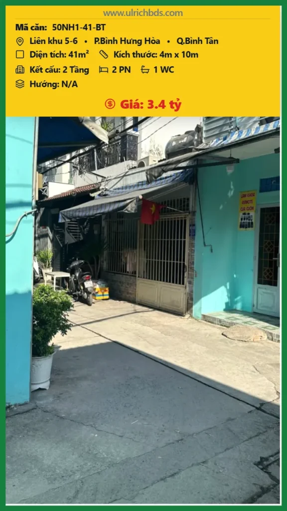 NHÀ GẦN CHỢ LIÊN KHU 5–6 – HẺM Ô TÔ ĐỖ CỬA tại Liên khu 5-6 Bình Hưng Hòa Bình Tân (Ảnh số )