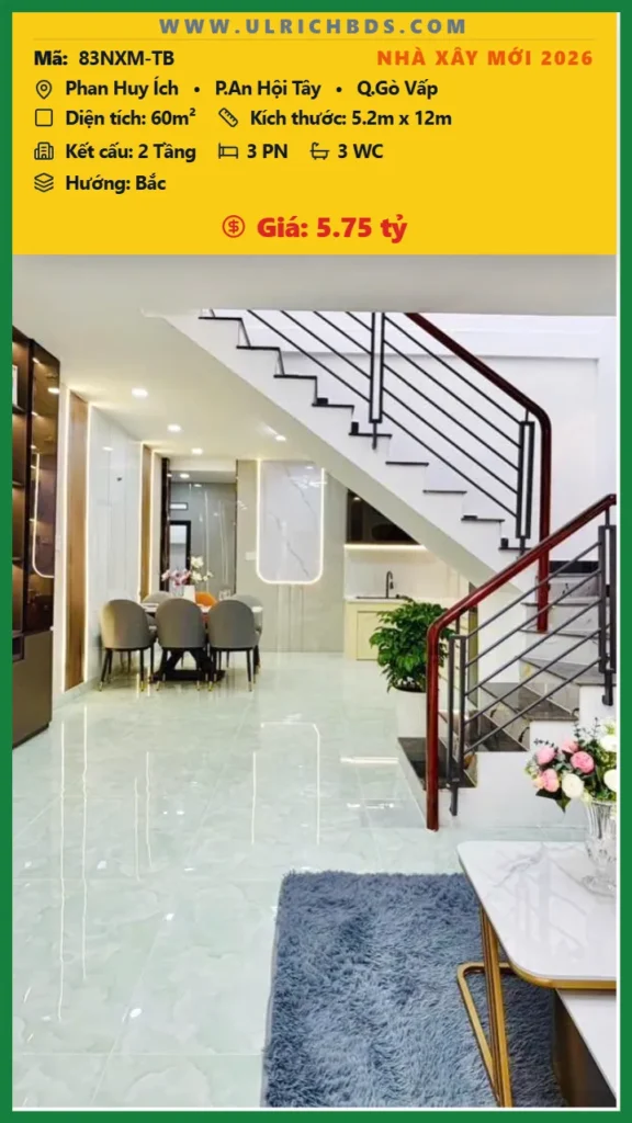 Bán SIÊU PHẨM NHÀ ĐẸP GẦN EMART 2 – CÓ PHÒNG NGỦ DƯỚI TRỆT